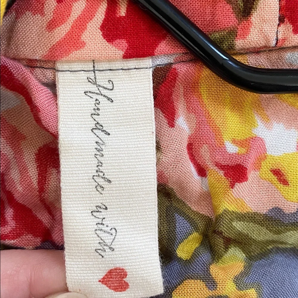 Handmade With Love Colorful Floral Robe Pockets - Picture 2 of 8